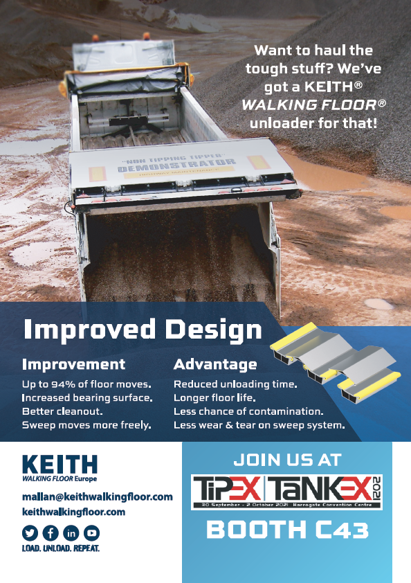 walkingfloor's tweet photo. See KEITH at Tip-Ex Tank-Ex September 30, Harrogate Convention Centre UK Booth C43. #tipextankex #nontippingtipper #walkingfloor https://t.co/eomM8Syl0i