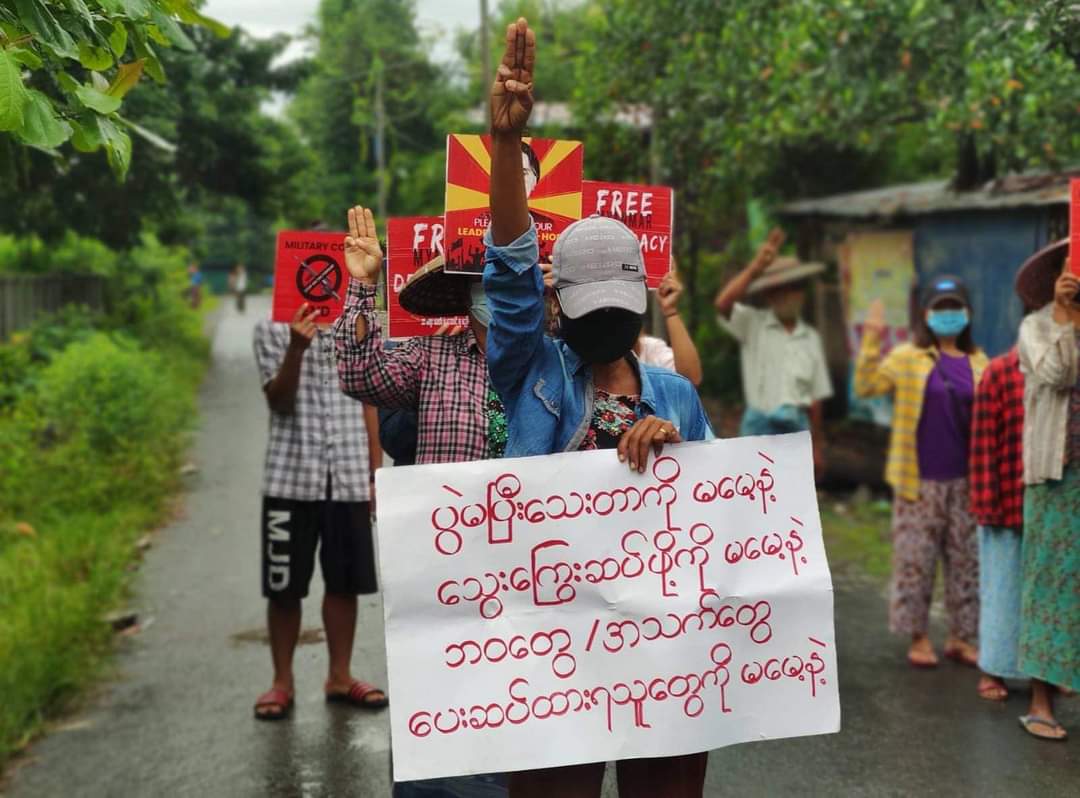 The 232nd day strike of #Kalemyo was resumed despite the crimes of SAC intensifying day by day. #FreezePaymentsToJunta #Sep27Coup   #WhatsHappeningInMyanmar