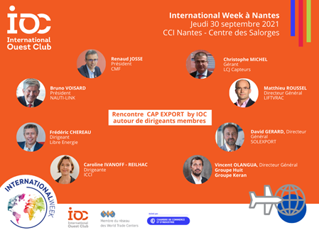 ClubIOC's tweet photo. 🗺[Le 30 Septembre 2021] L’export, vous y pensez ?
Venez à la Rencontre Cap Export by International Ouest Club à International Week Nantes, CCI Nantes St-Nazaire

Infos et inscriptions : https://t.co/uk9DLWglel
#Internationalweek #exportation #international #joinIOC #tousalexport https://t.co/pEUiyakn0l