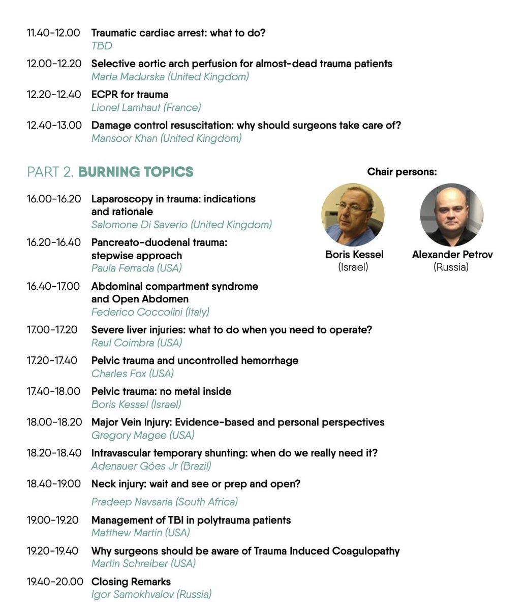pro3ektor's tweet photo. 3 days to go until the end of early bird registration at the #SMART #trauma virtual conference - two days of fantastic talks and discussions on civilian and military trauma! Meet the experts from around the world!
https://t.co/bAK61tG6Fh https://t.co/pGQPLUj7wo