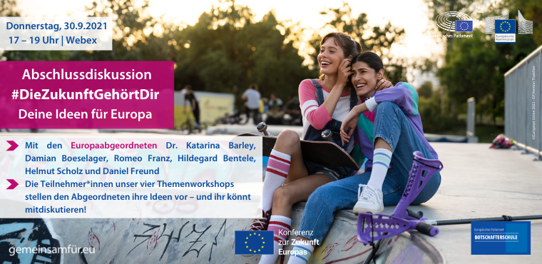 vhsleer's tweet photo. Do, 30.9. 17-19h: Online-Abschlussveranstaltung der Reihe #DieZukunftGehörtDir - Dein Beitrag zur Zukunft Europas haben junge Erwachsene konkrete Ideen verschiedenen Themen erarbeitet.
zur kostenfreien Anmeldung:
https://t.co/ZLE8MlqtJ3 https://t.co/sTm6A40rN3