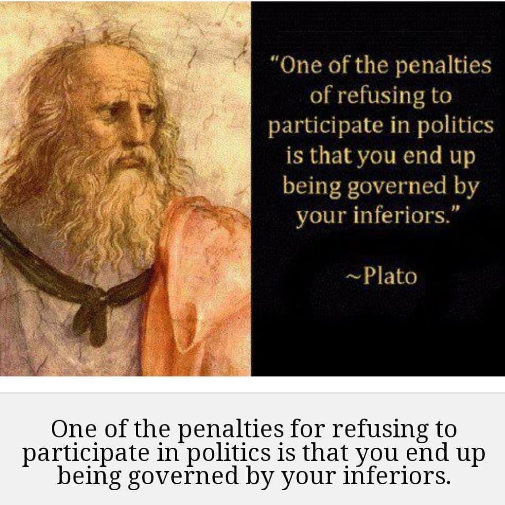 phpgtwit's tweet photo. βOne of the penalties of refusing to participate in politics is that you end up being governed by your inferiors.β - Plato
#Halalan2022 #phgreat #salikaph https://t.co/T0TKDi8E4m