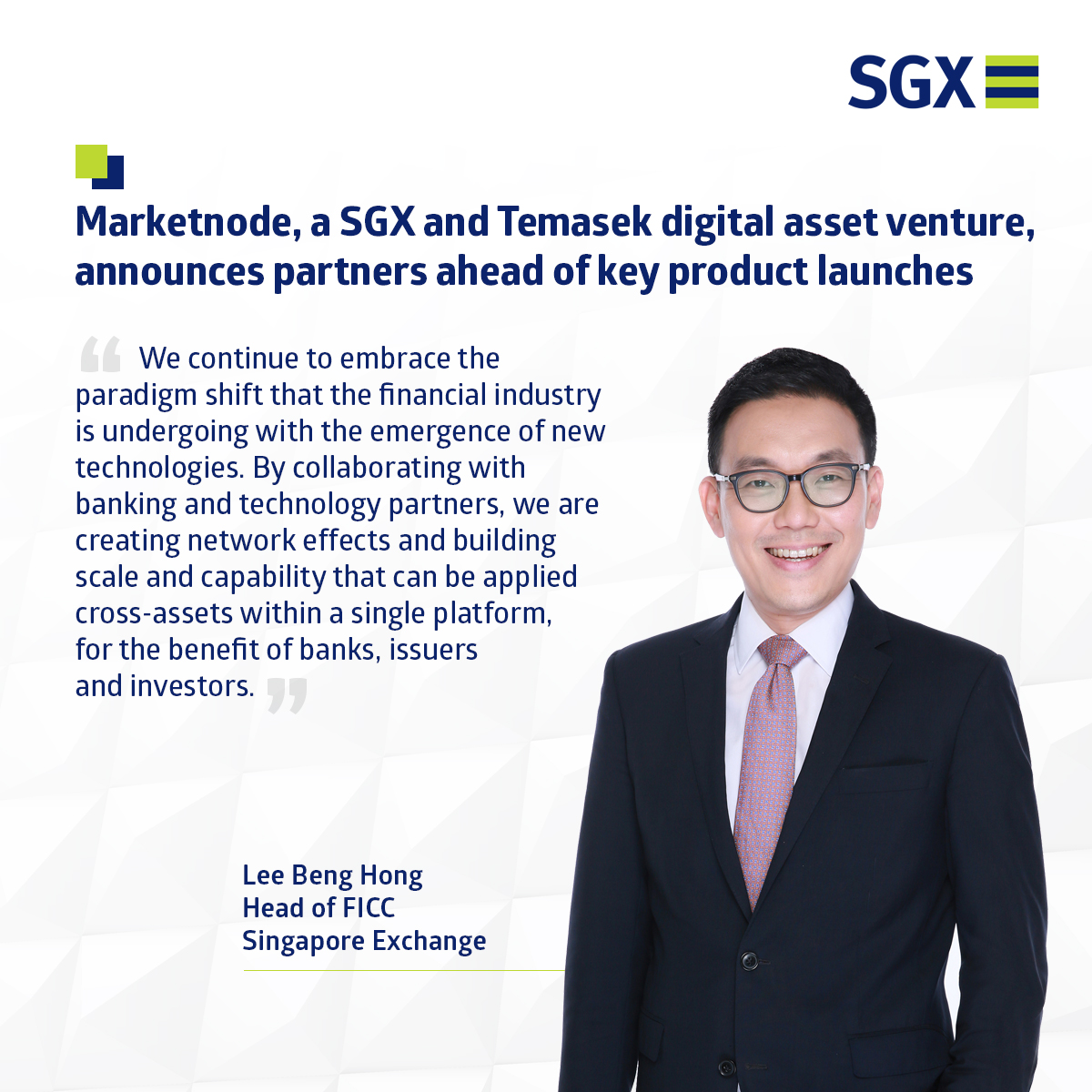 SGXGroup's tweet photo. #Marketnode, SGX & @Temasek JV, announced partnerships with Barclays, BNP Paribas, BNY Mellon, Citi, Deutsche Bank, HSBC, Orient Securities Intl, Standard Chartered, Societe Generale & UOB, ahead of product launches focused on #digitalissuance services: https://t.co/Au0GXFjg8u https://t.co/CbW5eSPQxc