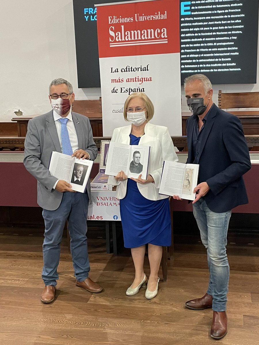 edicionesusal's tweet photo. Presentación del libro de José Ángel Domínguez Pérez
📚HITOS Y PERSONAJES DE LA HISTORIA DE LAS MATEMÁTICAS EN LA UNIVERSIDAD DE SALAMANCA
Con la participación de la Vicerrectora Purificación Galindo y el Director de @edicionesusal Jacobo Sanz https://t.co/dcxQ1LoqwW