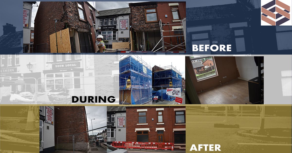 ManorBuildingUK's tweet photo. Recently, we have been busy working on a claim which involved a  serious RTA in Manchester in which the front elevation of a house collapsed.
 #liverpoolbuilding #Liverpool #liverpoolcity #northwestbuilder #northwestbuilders #helifixapprovedinstaller #manorbuildingsolutions https://t.co/MQWdYKkyWi