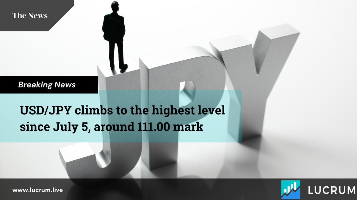 lucrumlive's tweet photo. 💱USD/JPY attracted some dip-buying on Monday and turned positive for the fourth straight day.
📎The risk-on mood continued weighing on the safe-haven JPY and extended support to the pair.

@lucrumlive 
#USDJPY #JPY #USD #currencypairs #currency #forex https://t.co/uzwrgSJCFg