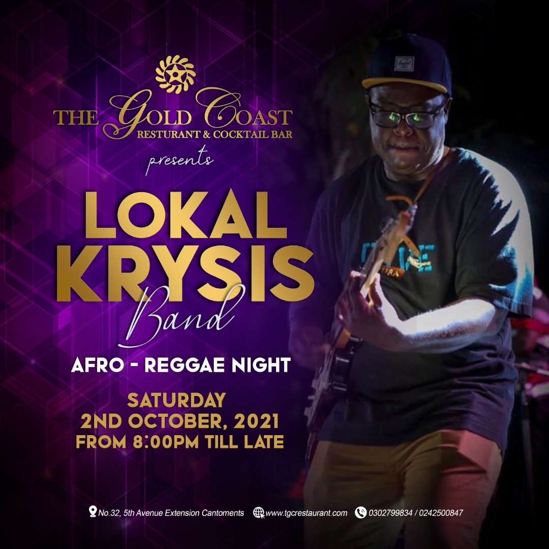 LokalKrysis's tweet photo. Let's get together and feel alright...This Saturday @GhanaMusic @Ghanacelebrity #livemusic #reggaemusic https://t.co/p5zahn3Pmy