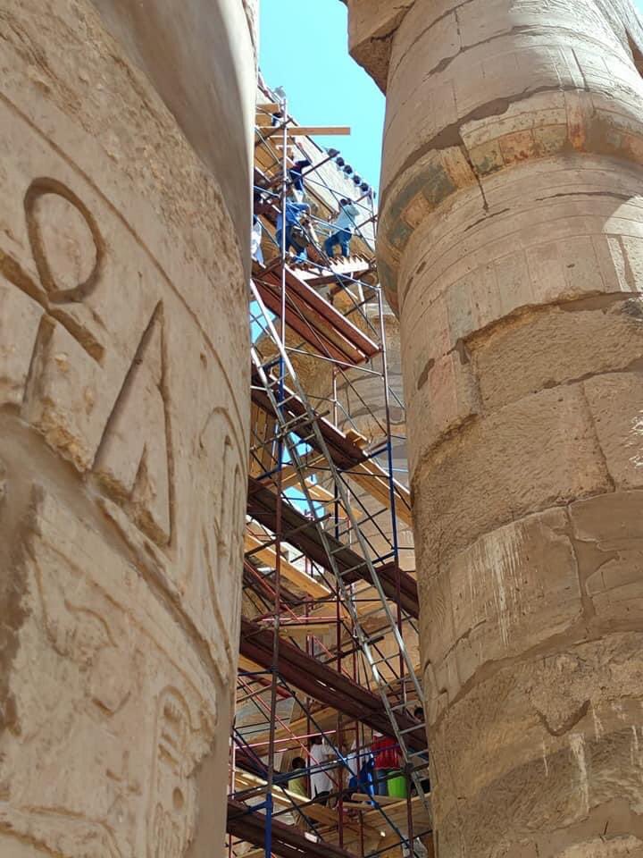 ManamiYahata's tweet photo. #Egypt After restoration the #HypostyleHall at the #KarnakTemple, #Luxor EastBank. 
エジプト #ルクソール東岸  #カルナック神殿 #大列柱室 修復後美しく蘇った壁画❣️
Photos @ Dr.Mostafa Waziry &amp; Mo Saidi. https://t.co/MpdMLGl6km