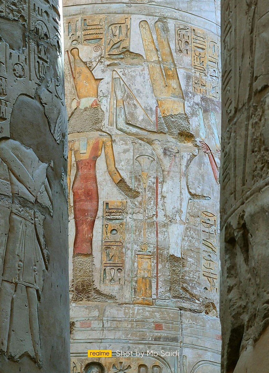ManamiYahata's tweet photo. #Egypt After restoration the #HypostyleHall at the #KarnakTemple, #Luxor EastBank. 
エジプト #ルクソール東岸  #カルナック神殿 #大列柱室 修復後美しく蘇った壁画❣️
Photos @ Dr.Mostafa Waziry &amp; Mo Saidi. https://t.co/MpdMLGl6km