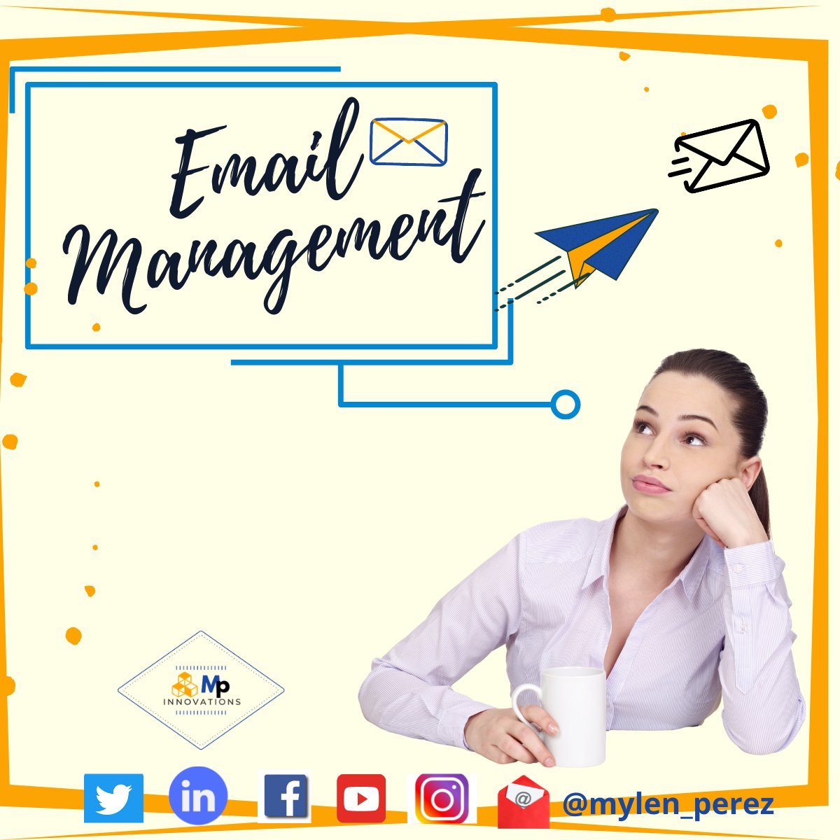 mylen_perez's tweet photo. 💡 Email management is the systematic control of the quality and quantity of electronic messages sent and received within an organization. ✍️📧
✔️ Visit our website to find out more. https://t.co/h8wsVeu3Ij 
#followmpinnovatives #graphicdesignservices #graphic #socialmediagrowth https://t.co/kDF5BgfaQR