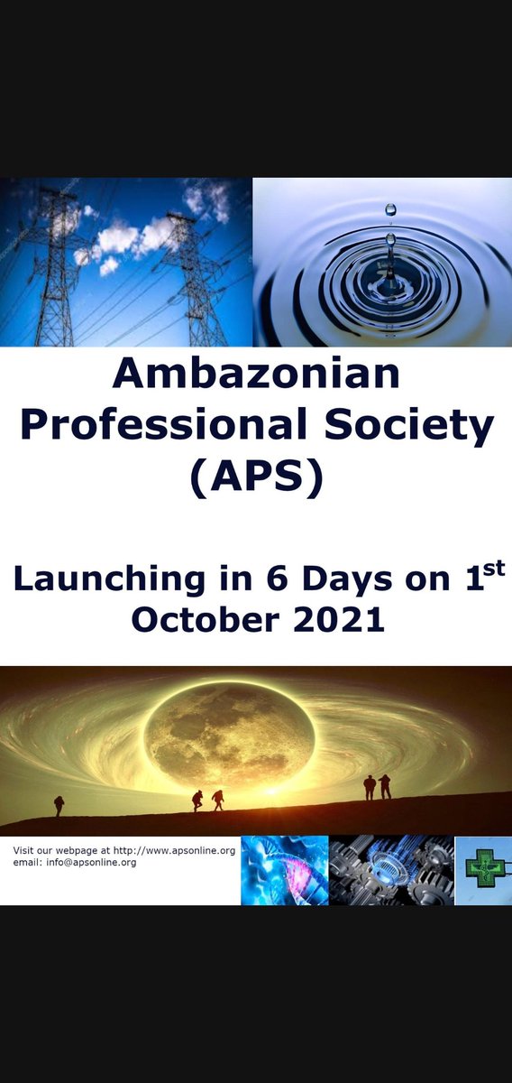 collycute2's tweet photo. The Ambazonian Professional Society launches October 1st
APS is an umbrella Org. for Southern Cameroonian professionals to network & connect in preparation for the daunting task of reconstruction & development for a future sovereign state
Visit: https://t.co/ZsCXfQdMGI
#APSLaunch https://t.co/BqB3DcGFii