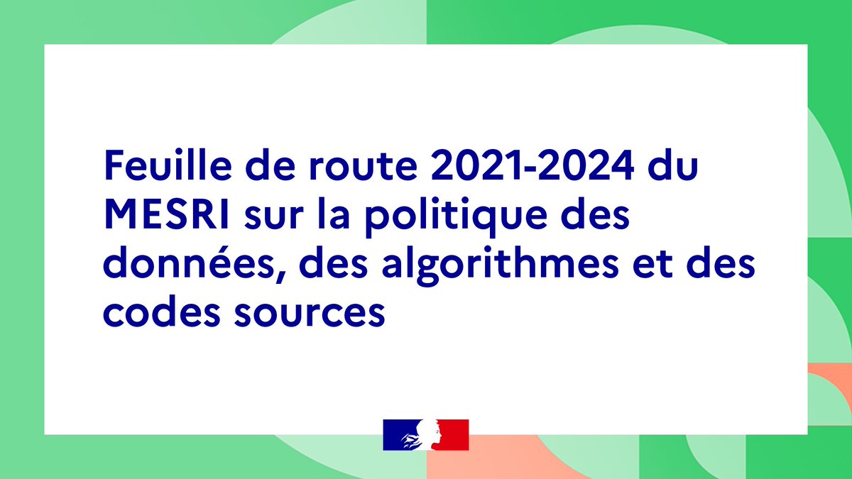 #DataESR | Le MESRI se dote d'une nouvelle stratégie afin d'accentuer ses efforts en faveur de la circulation, de l'ouverture et de la réutilisation des données.
👉bit.ly/3m2A4Uv #OpenData #Scienceouverte