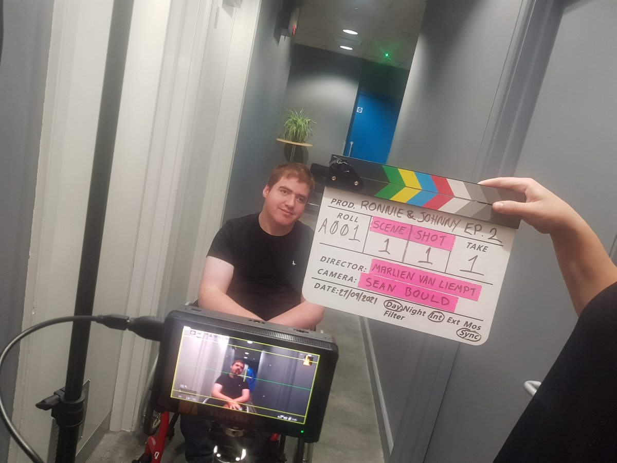 Open_Theatre_Co's tweet photo. LIGHTS, CAMERA, ACTION! 📽🎬

Today we are at @crescenttheatre for #Day1 of filming for Rob Bate's sitcom 'Ronnie and Johnny'.

#RonnieAndJohnny https://t.co/3Yybvtaln9