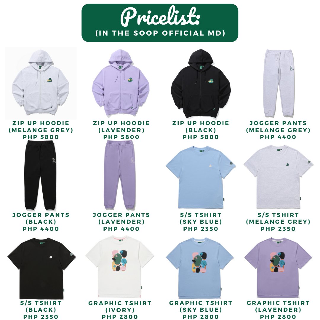 modu_shoppe's tweet photo. PRE-ORDER | #BTS IN THE SOOP: S2 OFFICIAL MERCH 🌳💚
♡ Pricelist: Check photos below
♡ Terms: 50% DP; Balance after 30 days
♡ Can order until sold out
♡ ETA in PH: 3-4 weeks upon ship out from Korea
💌 Send us a DM for inquiries! 🤗
#ModuShoppePHGo https://t.co/bLp8hQ1JUF