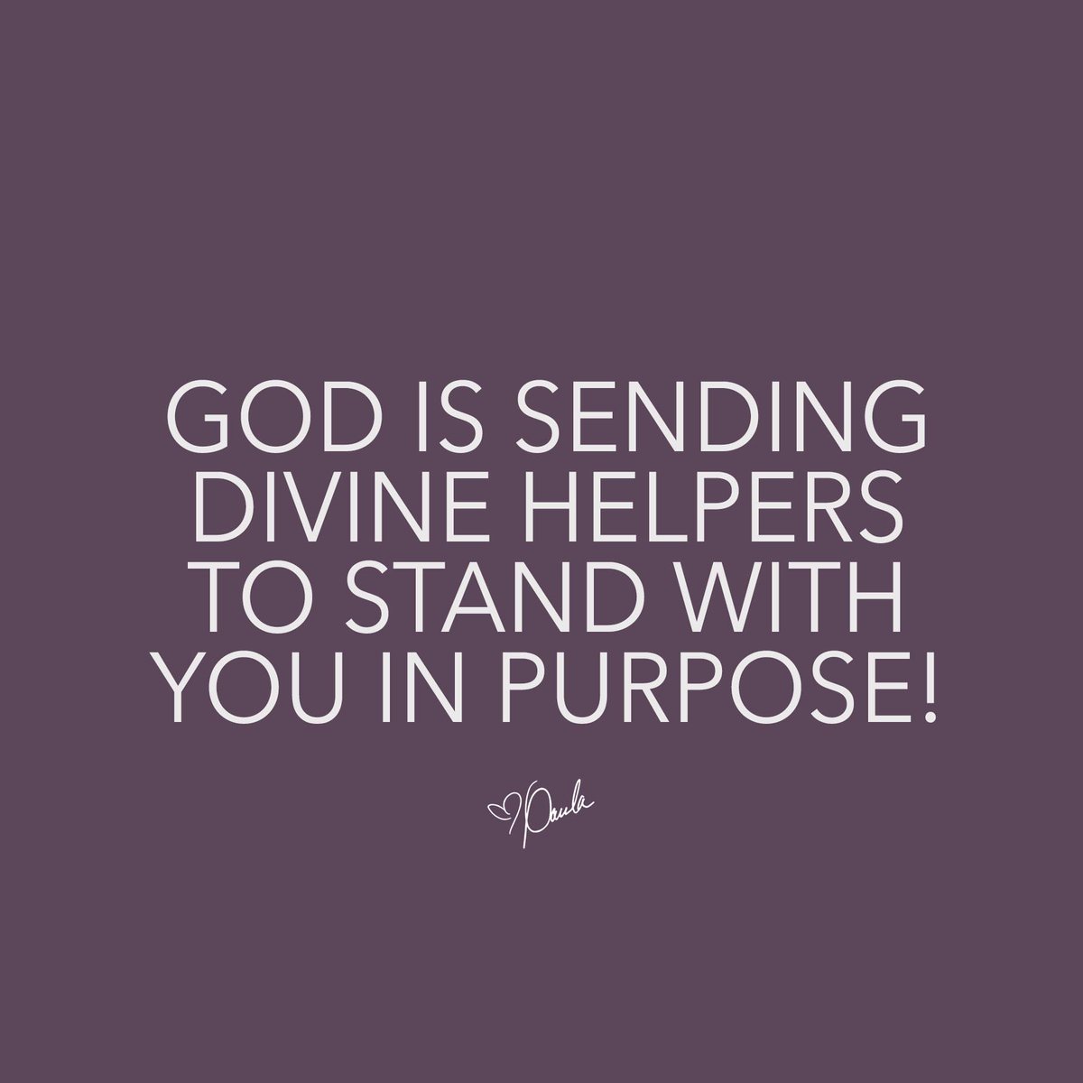 Paula_White's tweet photo. God is sending divine helpers to stand with you in purpose! https://t.co/4IiWIapZJX