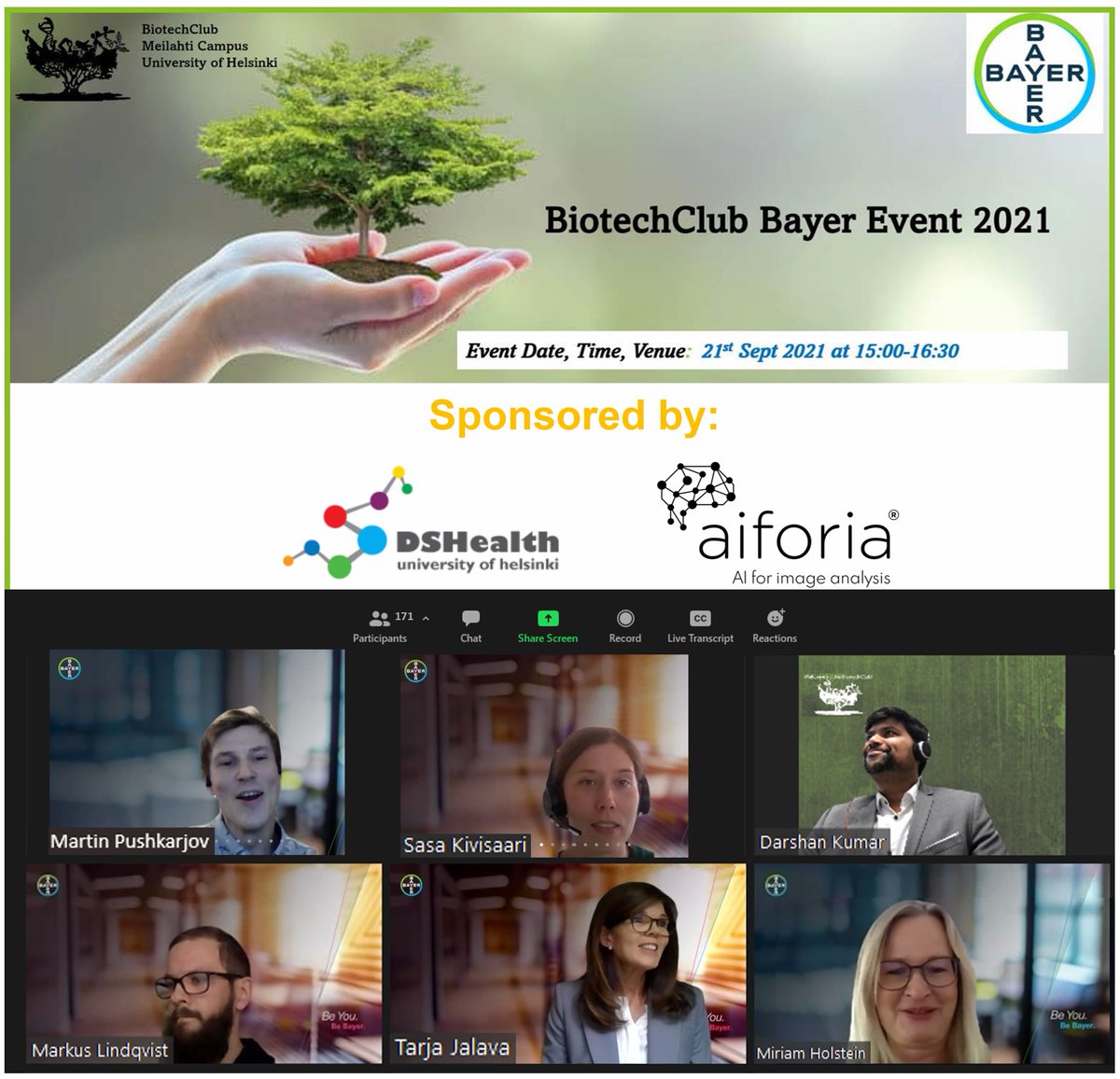 Darshan Kumar (Customer Success Scientist@Aiforia) (@dkumarbiotech) on Twitter photo Big Thanks to <a href="/BayerSuomi/">Bayer Suomi</a> Team, the <a href="/BiotechClubFi/">BiotechClub</a> Team and our kind Sponsors DSHealth &@aiforia_tech for making the BiotechClub Bayer Event possible. Great discussion points, honest opinions & most importantly a Great Audience, Thank you ALL <a href="/miriam_holstein/">MiriamHolstein</a> @SasaKivisaari Big Thanks to <a href="/BayerSuomi/">Bayer Suomi</a> Team, the <a href="/BiotechClubFi/">BiotechClub</a> Team and our kind Sponsors DSHealth &@aiforia_tech for making the BiotechClub Bayer Event possible. Great discussion points, honest opinions & most importantly a Great Audience, Thank you ALL <a href="/miriam_holstein/">MiriamHolstein</a> @SasaKivisaari