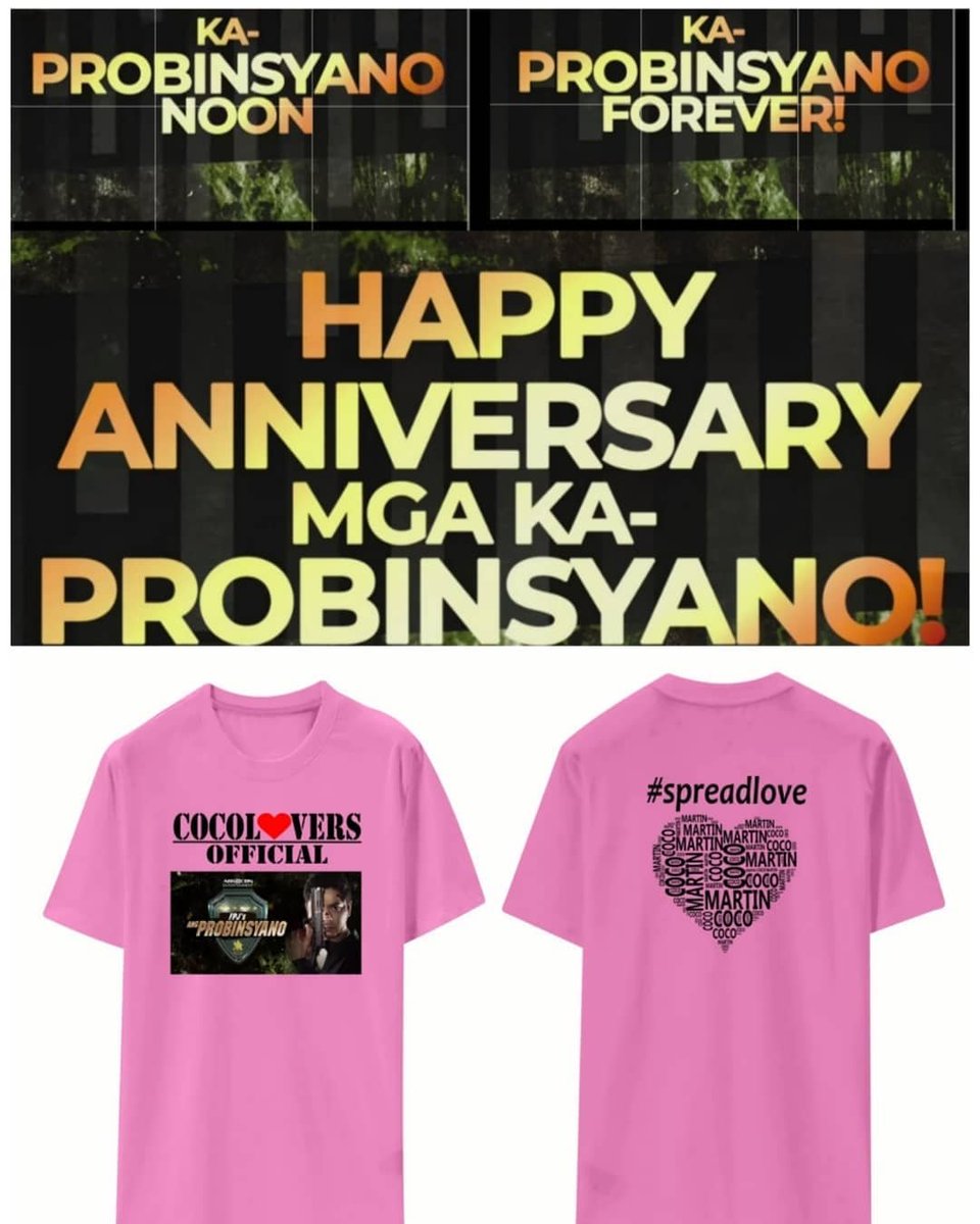 graciapearl's tweet photo. #Repost @pearl_coco
...
In celebration of the #FPJAP6thYear ANNIVERSARY, @cocolovers.official Family would like to share our latest edition of #CCLO OFFICIAL TSHIRT❤️
Advance HAPPY 6TH YEAR ANNIVERSARY!!!
09.28.21
Congratulations to ALL! 
#TeamPromdi
@dreamscapeph
Direk Coco❤️ https://t.co/sDW8dBFr6I