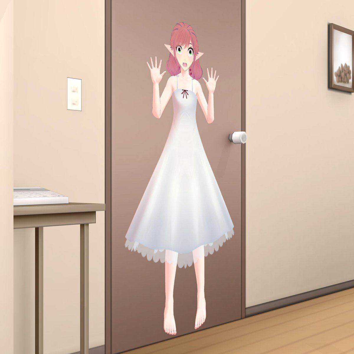 Lorelei: "Check out this new dress I got! Isn't it cute?"
*SQUASH*
Lorelei: "Ack! What the heck, boss?! That wasn't an invitation to flatten me!"
Swingshine: Sorry, Lei. The people demand it.
Lorelei: "Oh, I bet. A bunch of sadists is what they are...*mumble mumble*"