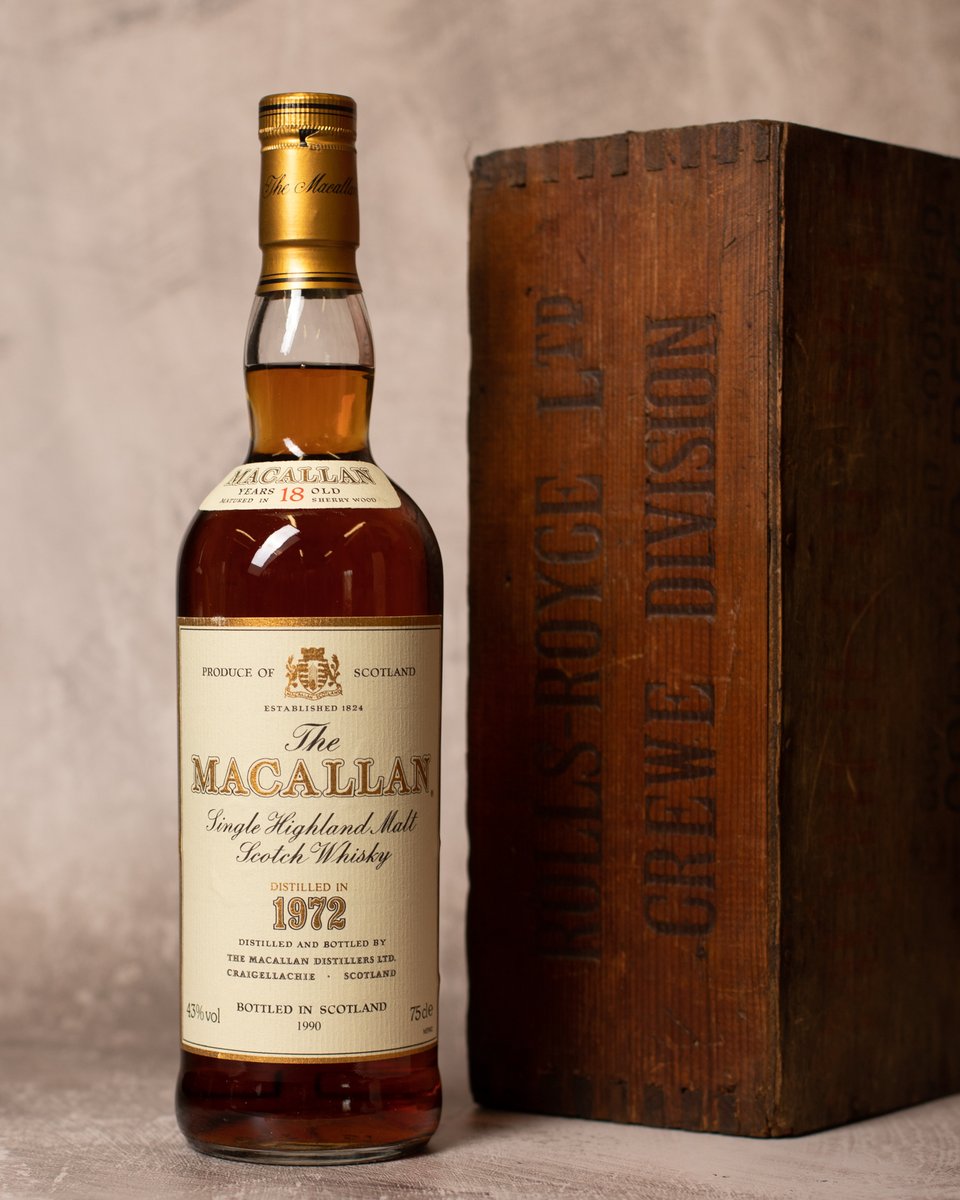 Mark_Littler's tweet photo. Shop the bottle here: https://t.co/FQcOQLNX76 The 1965 18 Year Old was the first ever 18 year old release by Macallan but it went on to inspire a whole series of bottlings that have become some of the most iconic expressions from the distillery, including this 1972 vintage https://t.co/gjYPMQbpTw