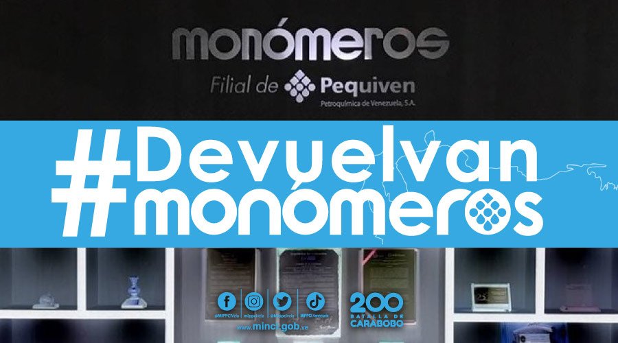 #27Sep |🇻🇪📢 ¡ETIQUETA DEL DÍA! ▶️

#DevuelvanMonómeros

¡Venezuela se respeta!