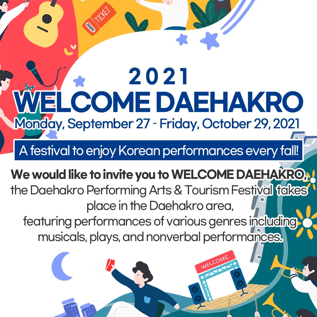 visitkorea_uk's tweet photo. Introducing Korea's West End with #WelcomeDaehakro2021! 🎭
Featuring celebrity ambassador #ParkSodam - you might recognise her as Ki-jung (or Jessica) from #Parasite?
To find out more visit https://t.co/f3uEKmjk5F
#Daehakro #KMusical #ParkSodam #VisitSeoul #ImagineYourKorea https://t.co/7Bqq85Uobe