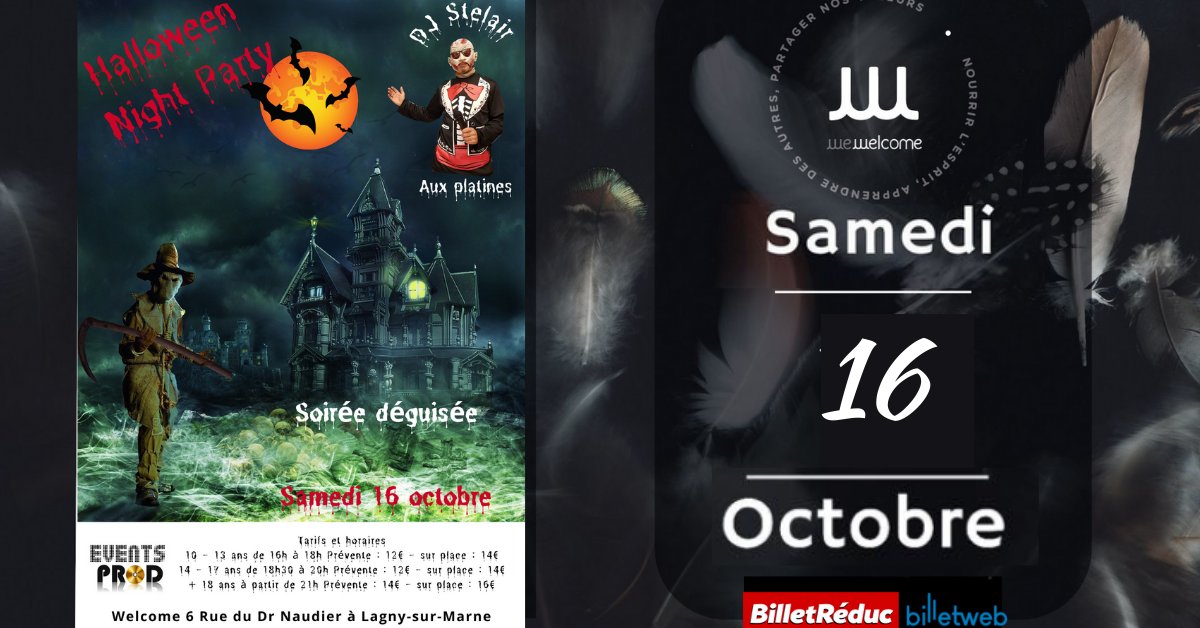 HatraitKevin's tweet photo. Prépare-toi à un #Halloween cauchemardesque le samedi 16 octobre à Lagny-sur-Marne.
Résas :
Billetweb : https://t.co/2lEup13qda
Restauration possible sur place. Protocole sanitaire en vigueur.
Infos complémentaires :
Events Prod 07 71 74 41 90 https://t.co/hwxSLAtQvh