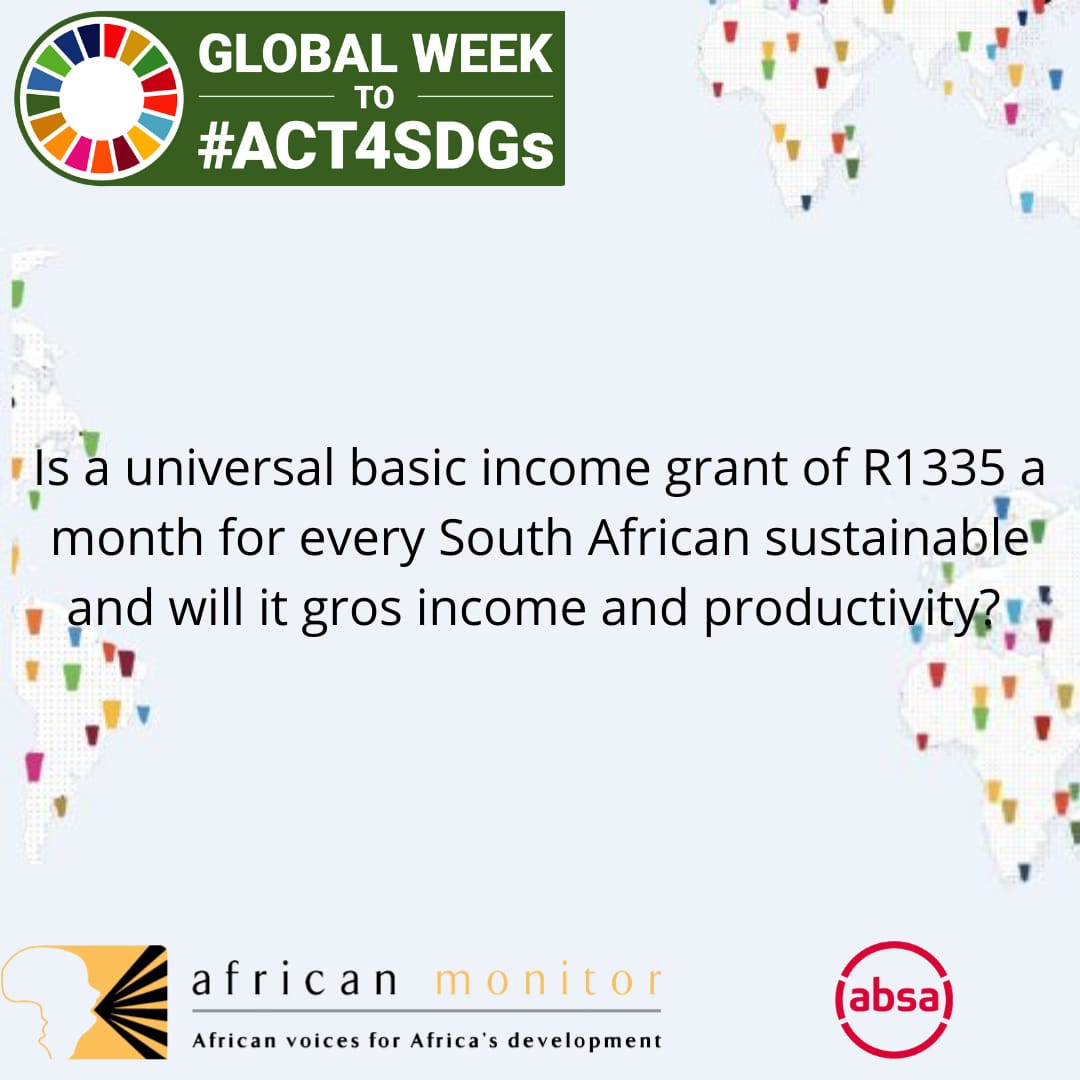 Yvette_Ami's tweet photo. Is a universal grant sustainable in South Africa? #Act4SDGs #UNGA #TurnItAround #Generation17 https://t.co/oWrlnRNfUs