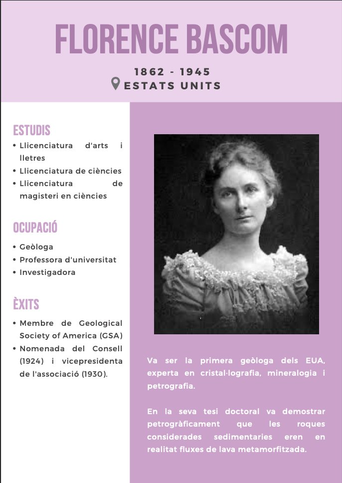Ciencialila's tweet photo. #ciencialila #feminisme #FlorenceBascom #cienciaenlila https://t.co/TFyBeqLLkV