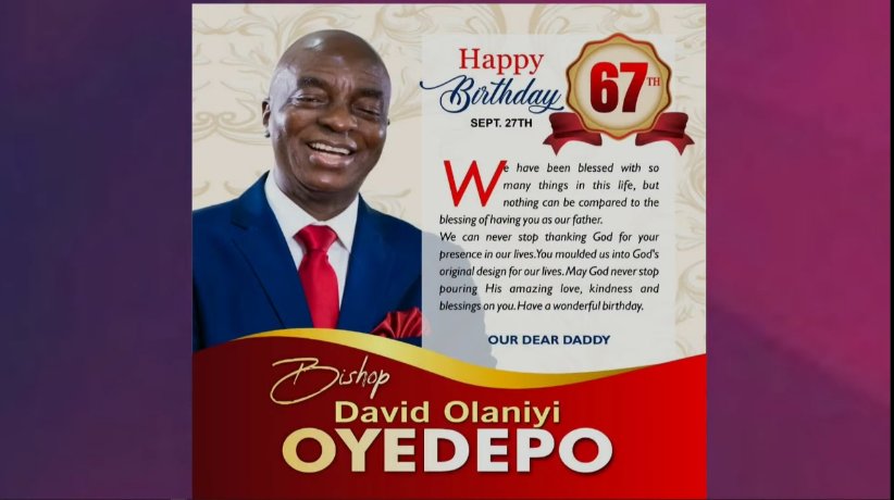 Happy birthday papa Bishop David Oyedepo. More Grace more unction, more of God\s presence in your life.... 