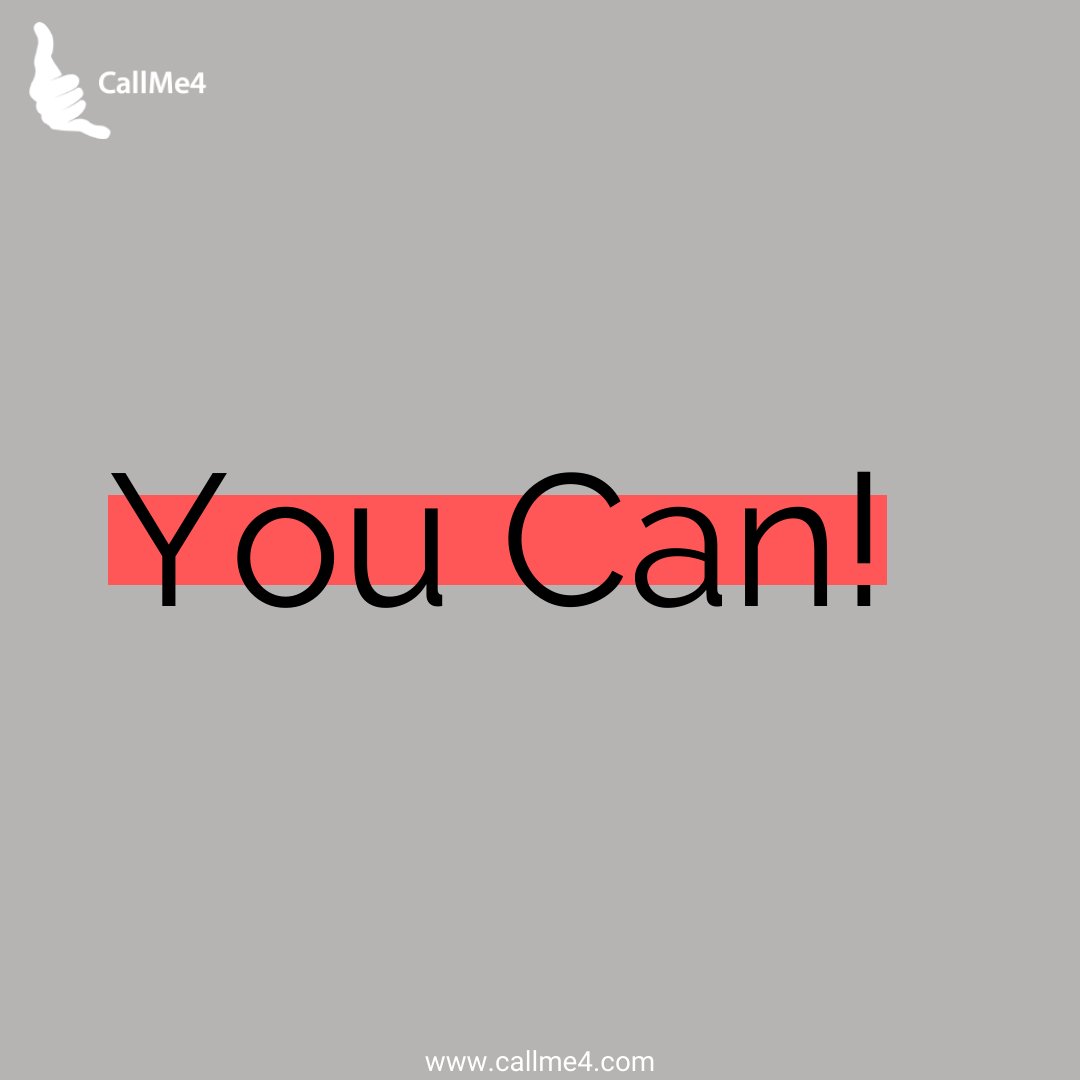 CallMe4_USA's tweet photo. Trust yourself because there’s nothing you can’t do. Get in touch with the advisors who are always there to motivate and guide you.
#mondaythoughts #MondayMotivation https://t.co/BHpgNCeavg