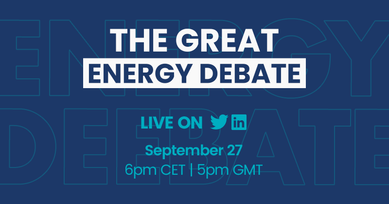 Shell's tweet photo. Only a few hours until The Great Energy Debate 2021.

Join experts from Chapter Zero México, @EPE_Brasil, @CACME_WEC and Shell discussing the future of energy in Latin America &amp; the Caribbean. Tune in today at 6pm CET. #EnergyDebate
