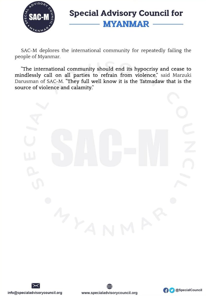 The killings/burning of villages in parts of #Myanmar like #Chin #Magway reminded <a href="/SpecialCouncil/">Special Advisory Council for Myanmar</a> <a href="/YangheeLeeSKKU/">Yanghee Lee</a> of #Rohingyas' 2017 plight. Says #military used "same tactics" as can't tell difference “if you juxtapose pictures of recent massacres with those" of #Rakhine in 2017