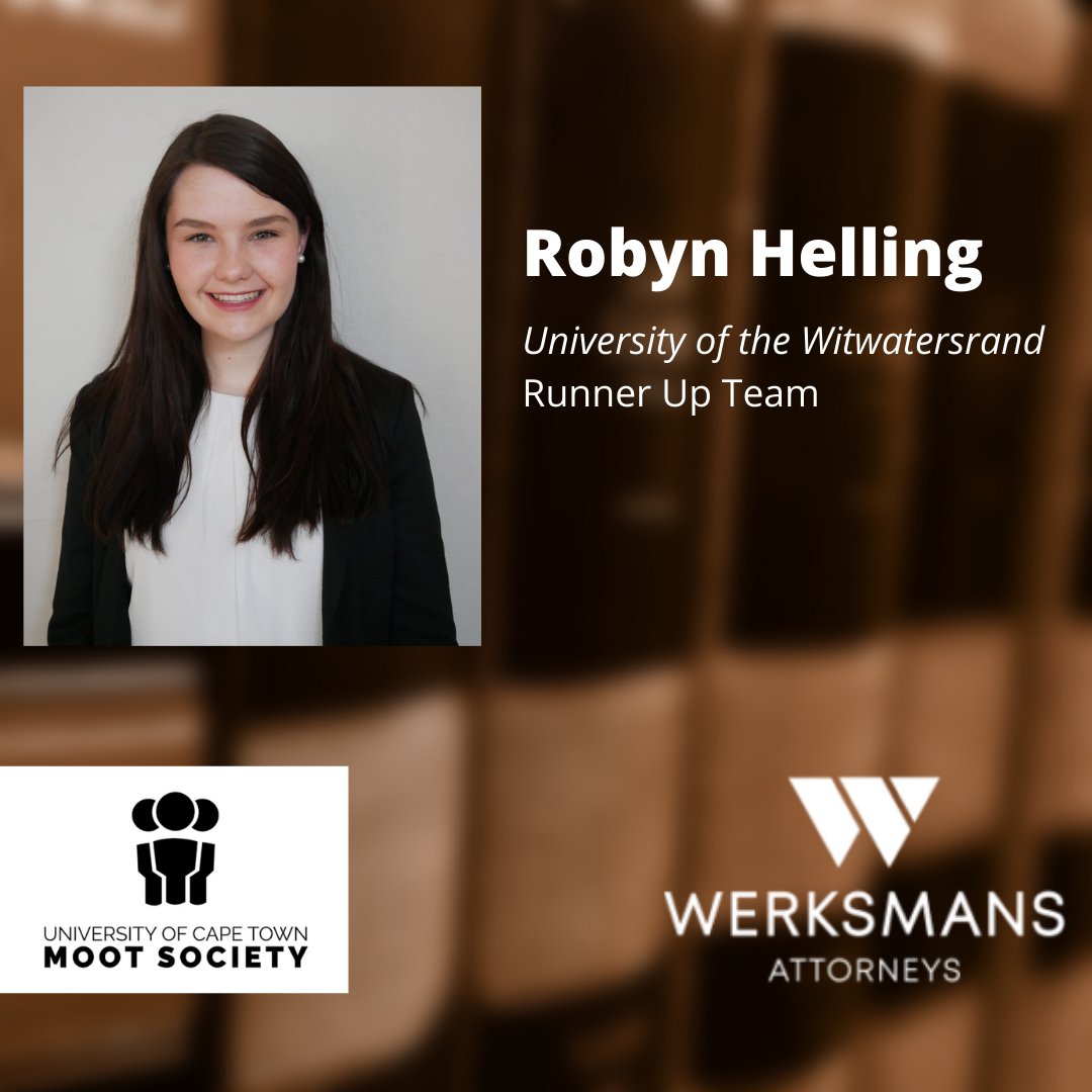 Meet the winners of the 2021 Kate O'Regan Intervarsity Moot! Congrats to all participants. Going up against eleven other teams is no easy feat ⚖📚😁 <a href="/RhodesLawSoc/">Rhodes Law Society </a> <a href="/WitsMoot/">Wits Moot Society Official</a> <a href="/WerksmansGrads/">Werksmans Graduates</a> <a href="/Werksmans/">Werksmans Attorneys</a>