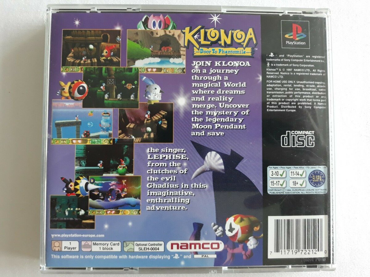 Gamescollection's tweet photo. https://t.co/PyFXkHrOQ2
3rd and last BOMB for Today: Klonoa Door to Phantomile 💣💣💣💣💣
#klonoa #klonoadoortophantomile #ps1 #playstation #namco #retrogamer #retrogames #retrogaming #retrocollect #psx #psone https://t.co/uLlXsgdtdn