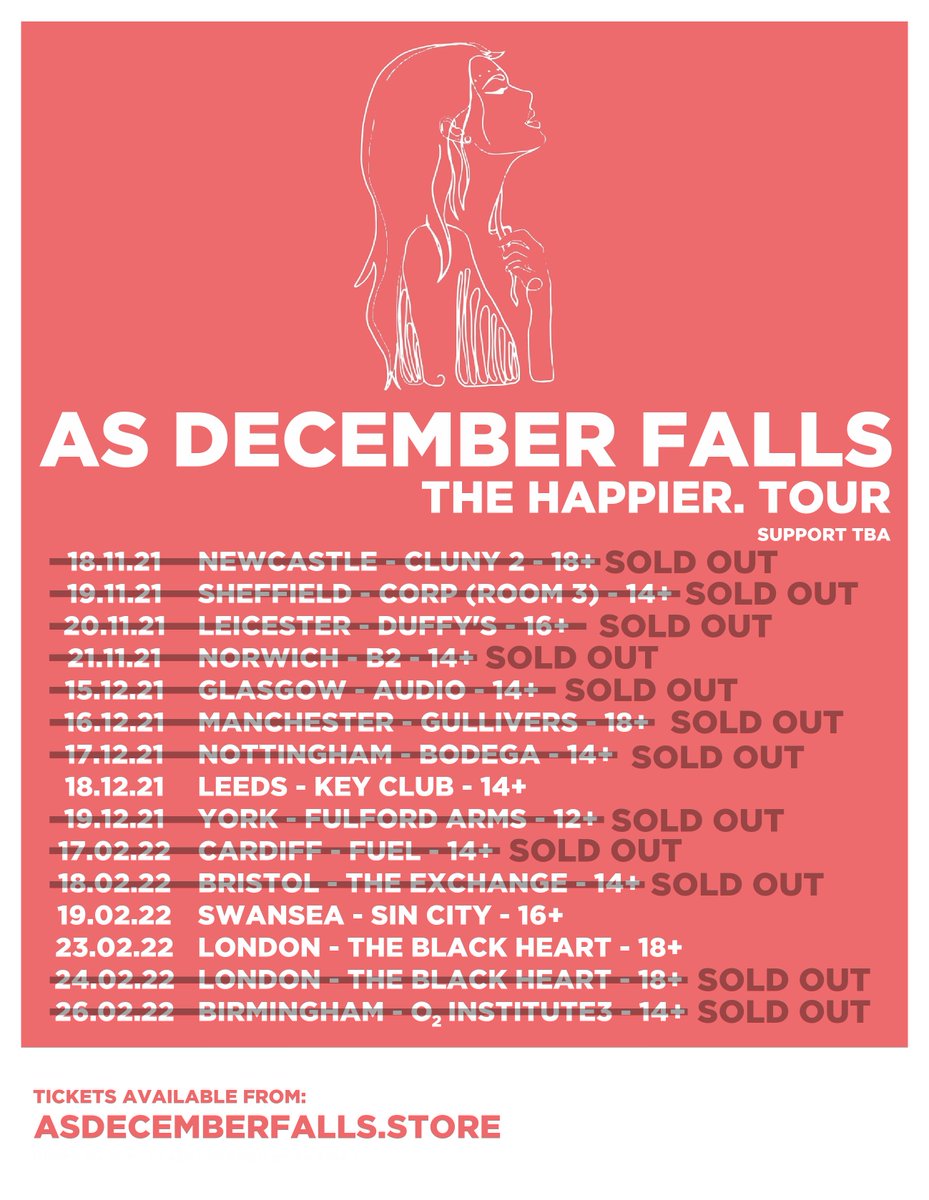 Birmingham has now sold out, thank you for your love. 
London, Leeds and Swansea only have a few tickets left! Let's make this whole tour a sell out!