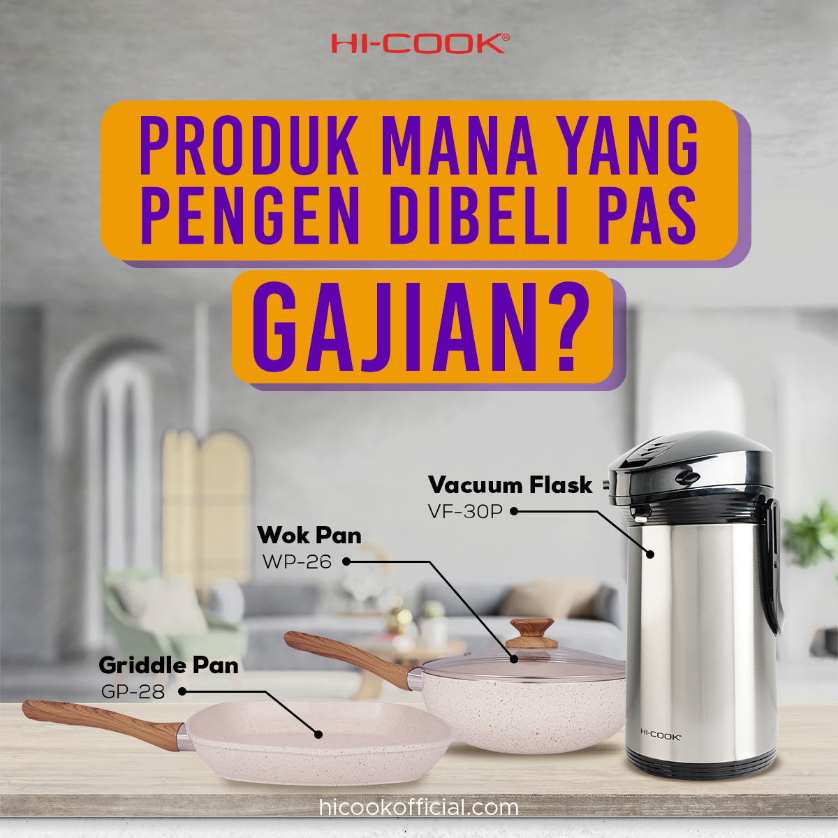 hicookofficial's tweet photo. Udah gajian atau dapet uang belanja dari si Papa belum nih, bun? π
Giih buruan minta beliin produk terbaru Hi-Cook, karena masih ada PPKM (Promo Payday Kasih Murah) di website https://t.co/VKDDWfTl1S
Coba komen produk mana yang pengen dibeli pas gajian!
#ICookWithHiCook https://t.co/80XKWjZfM6