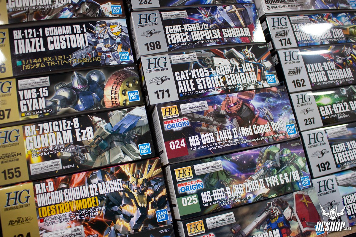 oeshop_uk's tweet photo. HIGH GRADES. Warehouse wonders. 
https://t.co/IpeycR9u9Z

#gunpla #gundam #gunplaseller #gunplauk #omniearth #bandai #anime #manga #japan #robots #japaneserobots #modelkits #oeshop #gunplascotland #highgrade #plamo #mecha #gunplashop #unicorn #banshee #zaku #strikegundam https://t.co/8veimjCGyc