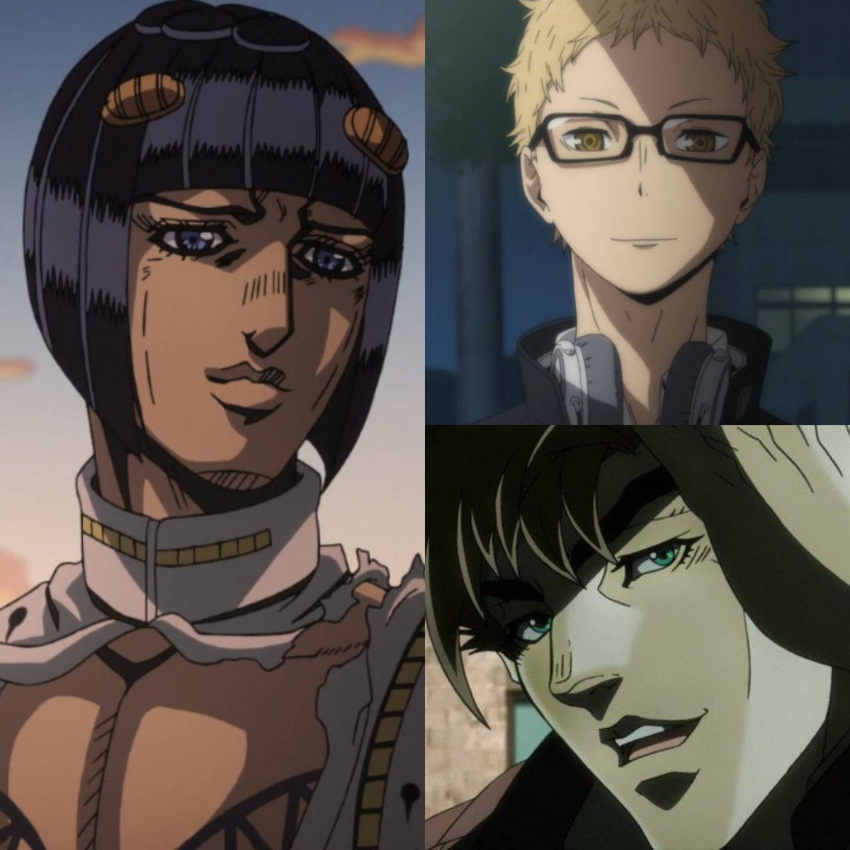 mxlkyschmdt's tweet photo. Happy Birthday to:
Joseph Joestar (JJBA Part 2)
Bruno Bucciarati (JJBA Part 5)
Kei Tsukishima (Haikyuu!)
( September 27th )🎉🎉 https://t.co/mfGSW3Kz2F