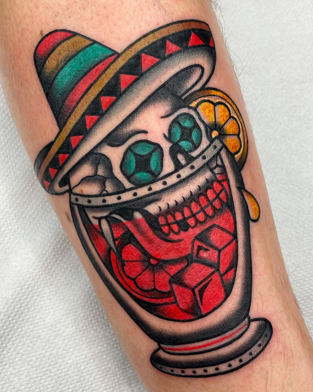 Skull Sombrero Tattoo Vector Images over 510