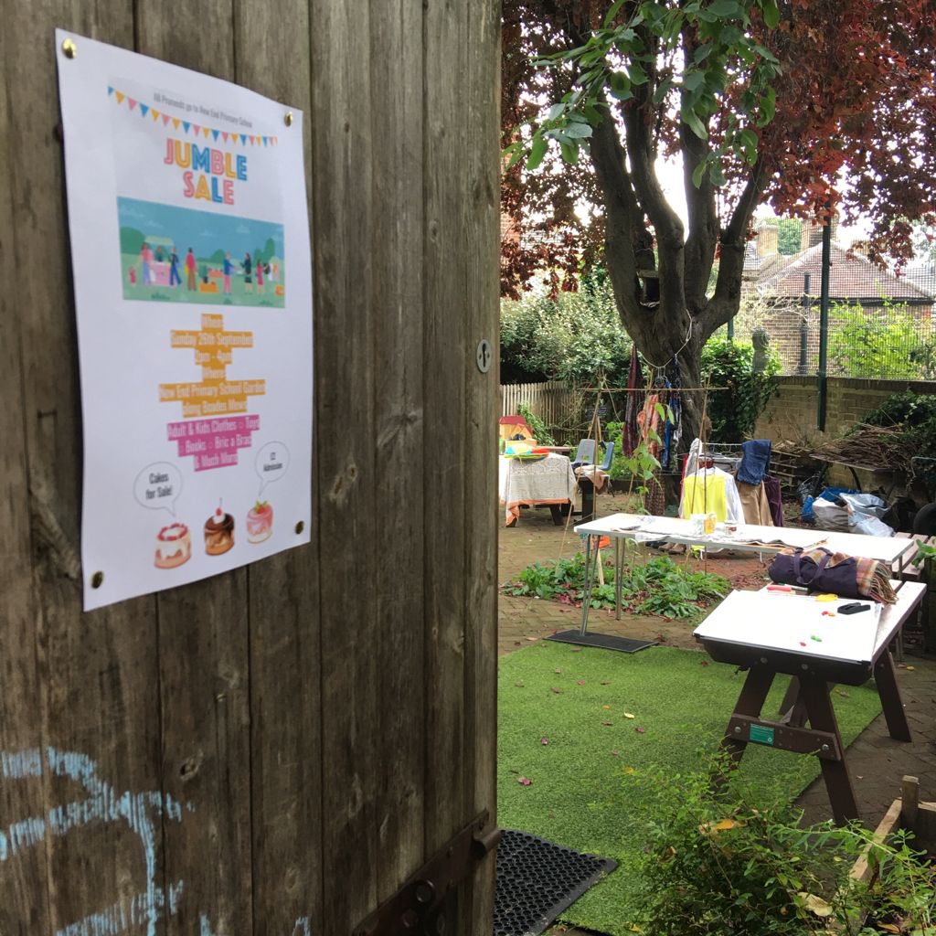 nesa1906's tweet photo. A massive Thank you to everyone who came to the Jumble Sale on Sunday - buyers and sellers. You all raised £290 for the school which is awesome! Also loads of fun and the garden was the perfect venue and the baked goods made by kids and parents were soooo good 😊 💚👏🏼💫👏🏼💚💫👏🏼 https://t.co/4F5wVyzq49