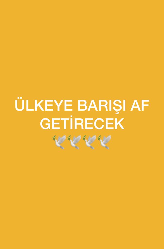@Asi0734 ÜLKEYE BARIŞI AF GETİRECEK