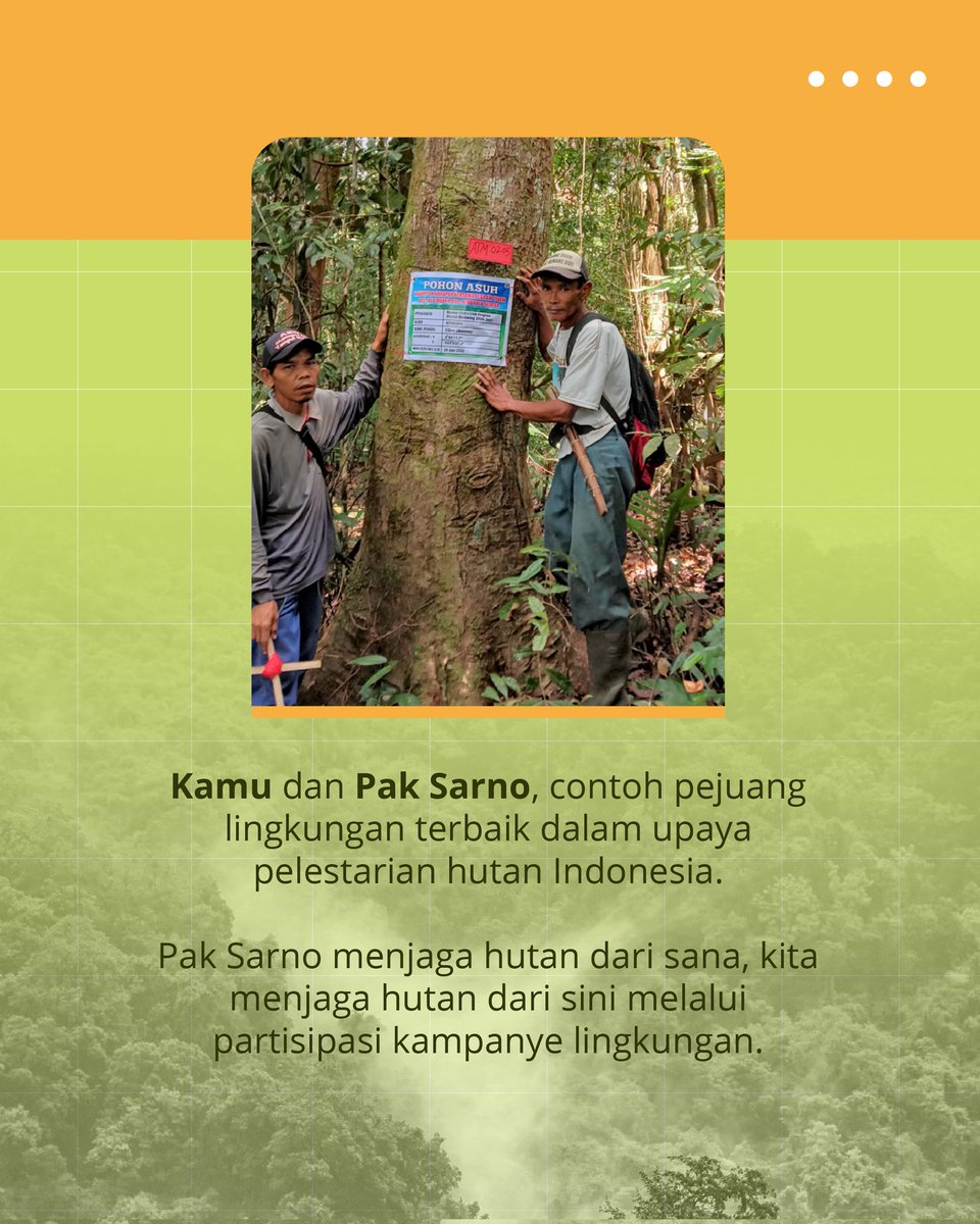 hutanituid's tweet photo. Menjaga hutan butuh upaya kolaborasi, tunjukan kolaborasimu melalui urun dana di https://t.co/AhYeC3boxf 

#JagaHutan https://t.co/MUXOJDiKHU