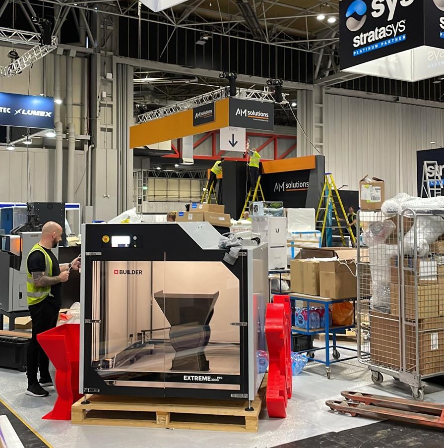 builder3Dprint's tweet image. The preparations for the TCT show are in full swing. The team of @Additive_Xltd can&apos;t wait to welcome you at the TCT show from 28 - 30 September and tell you all about the Extreme 3000 PRO. Booth D21. #3dprinting #tctshow #builder3dprinters