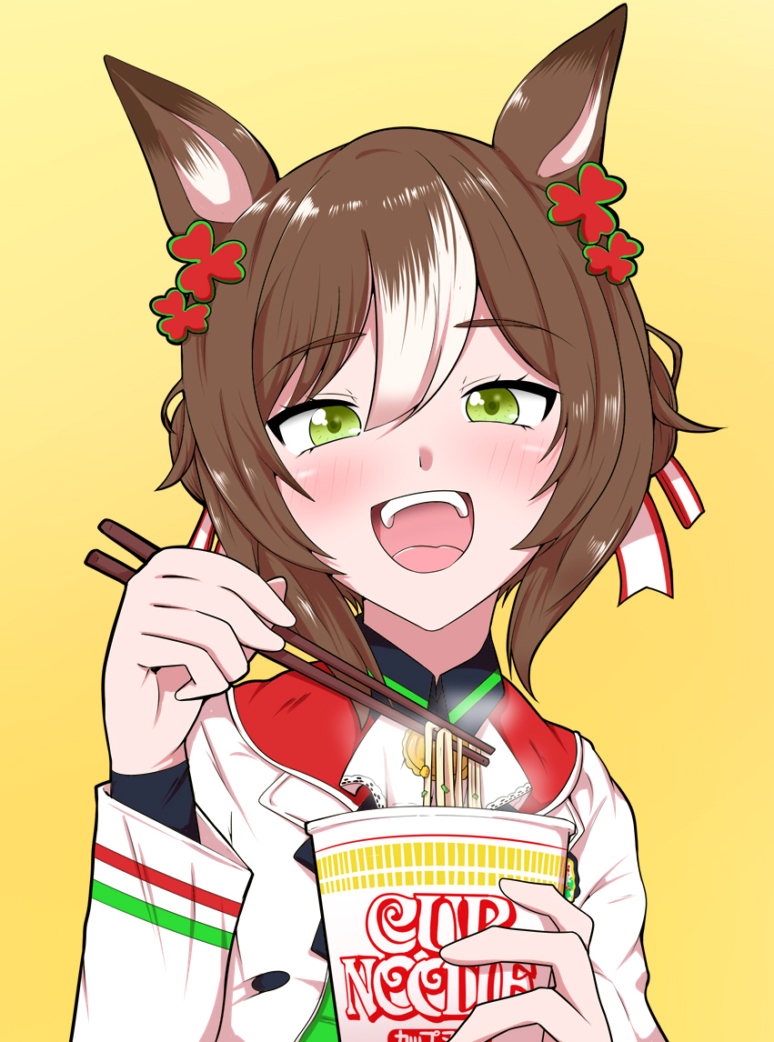 ファインモーション(ウマ娘) 「HUNGRY DAYS🍜 」|🏇にしかわ 🏇のイラスト