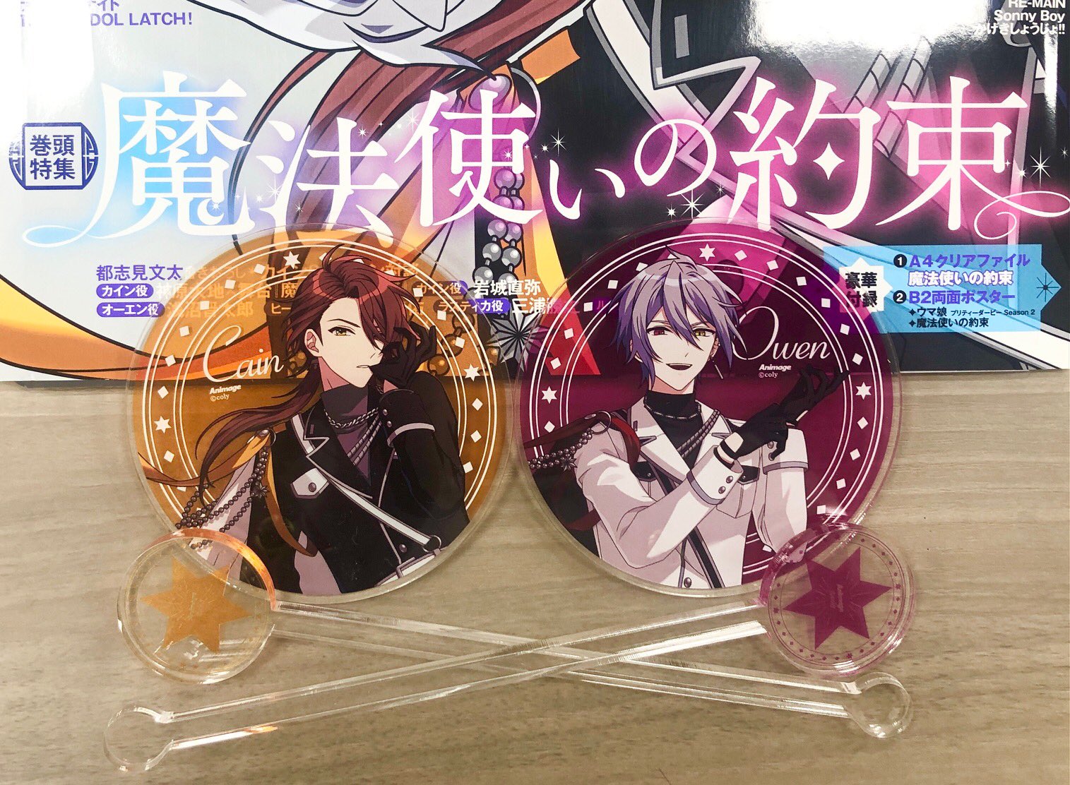 1年保証』 魔法使いの約束 カイン 缶バッジ まほやく