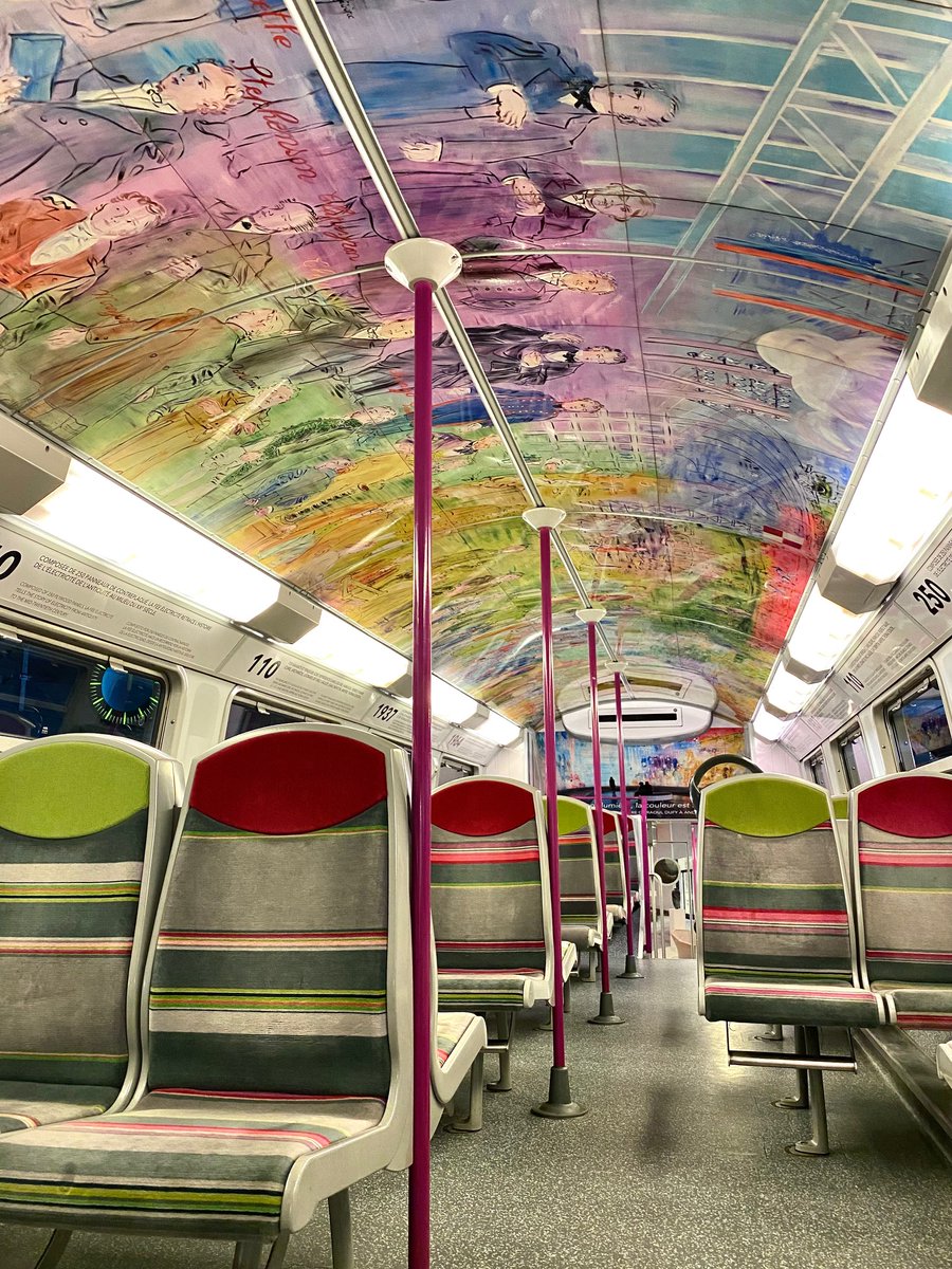 parismusees's tweet photo. 🎉Inauguration du « Train Paris Musées » ce matin, un voyage au cœur des collections &amp; décors de 4 musées de la Ville de Paris pendant votre trajet sur la ligne du RER C !

@carine_rolland @Actu_Transilien https://t.co/gnleGfAP5B