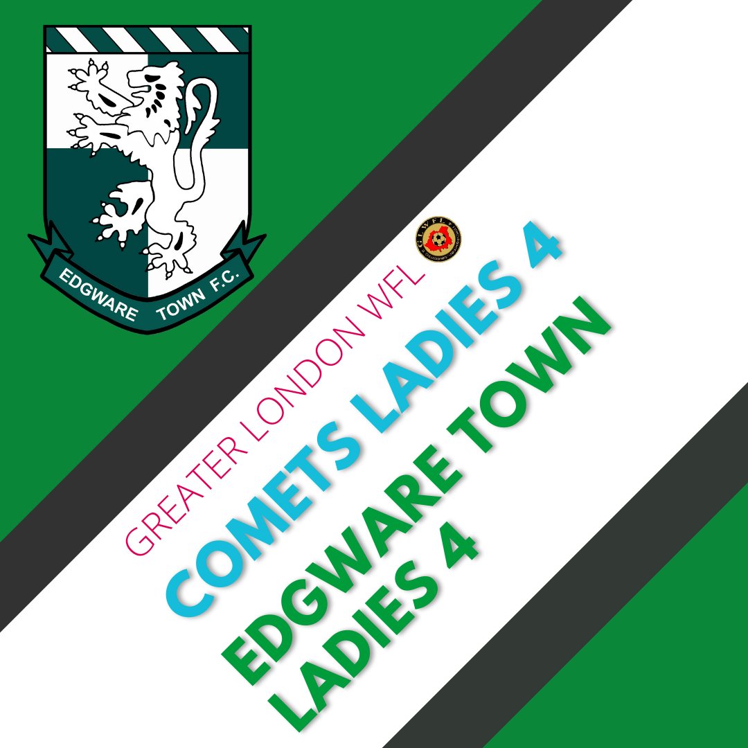 Edgware_Women's tweet photo. 𝙈𝘼𝙏𝘾𝙃 𝙍𝙀𝙎𝙐𝙇𝙏

Comets Ladies 4
Edgware Town Ladies 4

Mitchell - Marshall gave us the lead before we fell behind 1-3 at HT 

Polina Avramova made it 2-3, Comet's looked to have secured the win with 15 minutes to go 2-4

A late double by Tobby for 4-4 secured us a point https://t.co/8XVMbUBh3Q