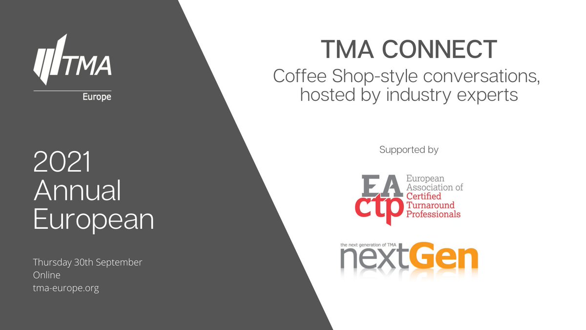 Conversations on subjects of shared interest are a great way to meet and connect. Each session is hosted by an industry expert: Embracing Personal Transformation in Challenging Times <a href="/RashmiDube/">Rashmi Dube</a> 
bit.ly/2YfN1C1 
#turnaroundmanagement #turnaround #europe #transformation