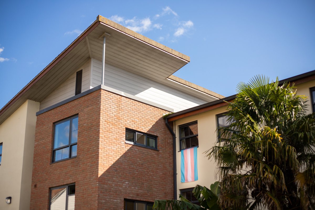 Spotted outside the window of our on-campus accommodation today 😍🏳️‍⚧️

To the student in that room - thank you for being you 💙