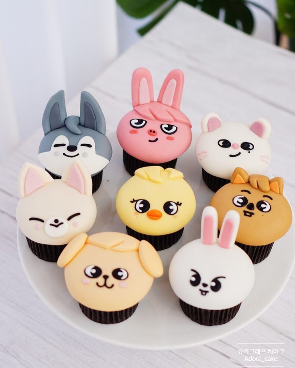 Nacific got Stray Kids skzoo cupcakes for their photoshoot!